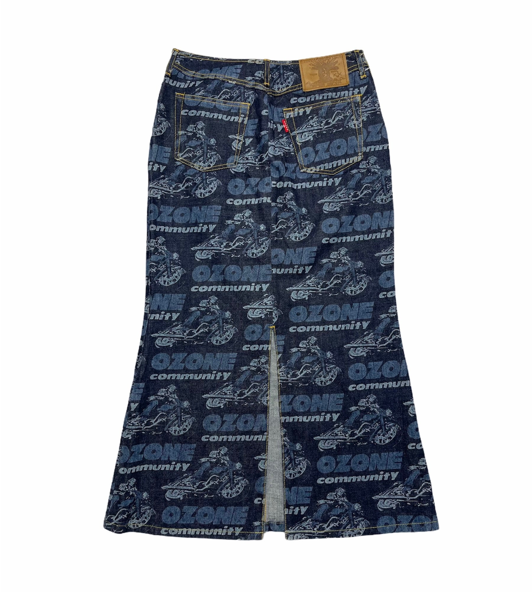 Ozone Japanese Full Print Denim Skirts - Etsy