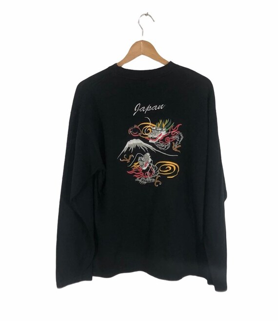 Sukajan T-Shirt Dragon Embroidered
