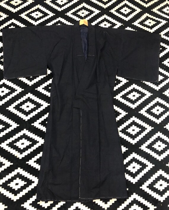 Antique Indigo Dyed Noragi Japan Traditional Vinta