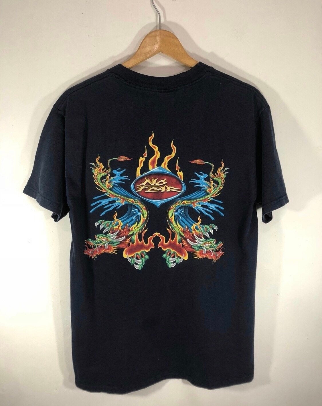 Vintage No Fear Dragon T-shirt - Etsy