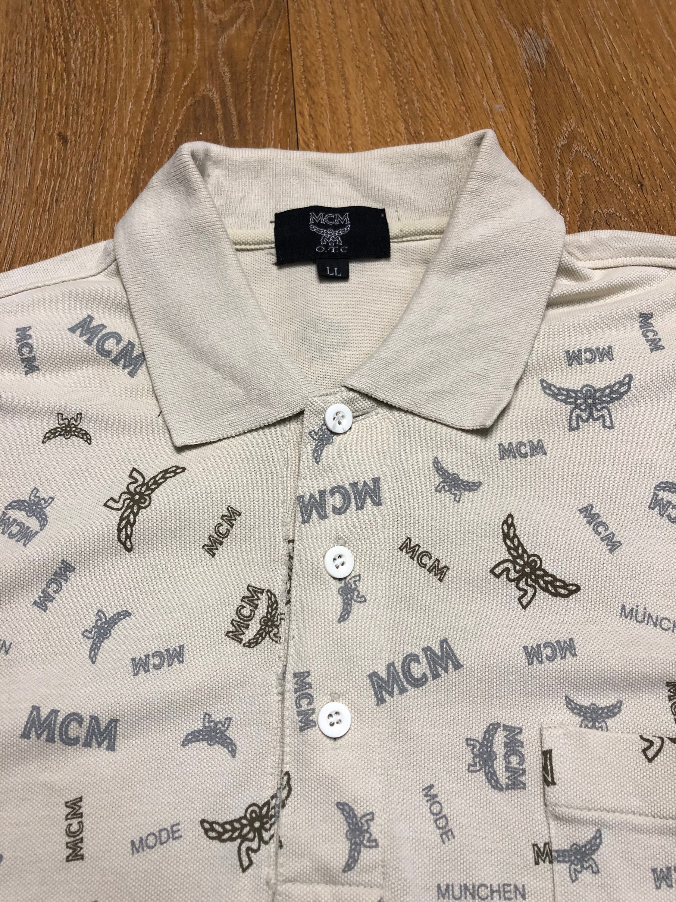 MCM Full Print Polo Shirt | Etsy