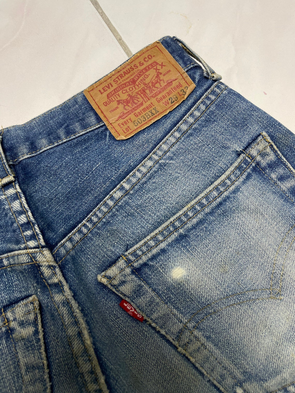 Vintage Levi's Big E 503BXX Redline Hidden Rivet Jeans | Etsy