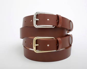 Leather Belt, Brown Leather Belt, Brown Leather Womens Belt