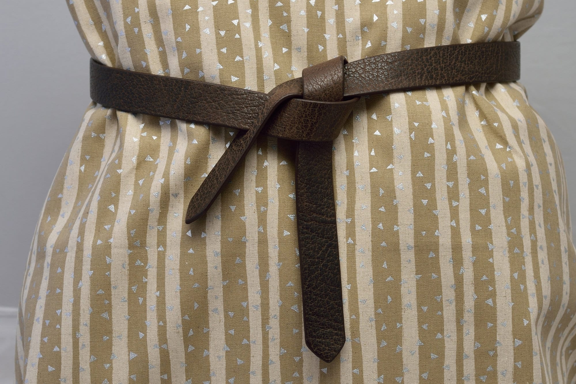 Leather Knot Belt Leather Self Tie Belt Brown Leather Belt Etsy UK