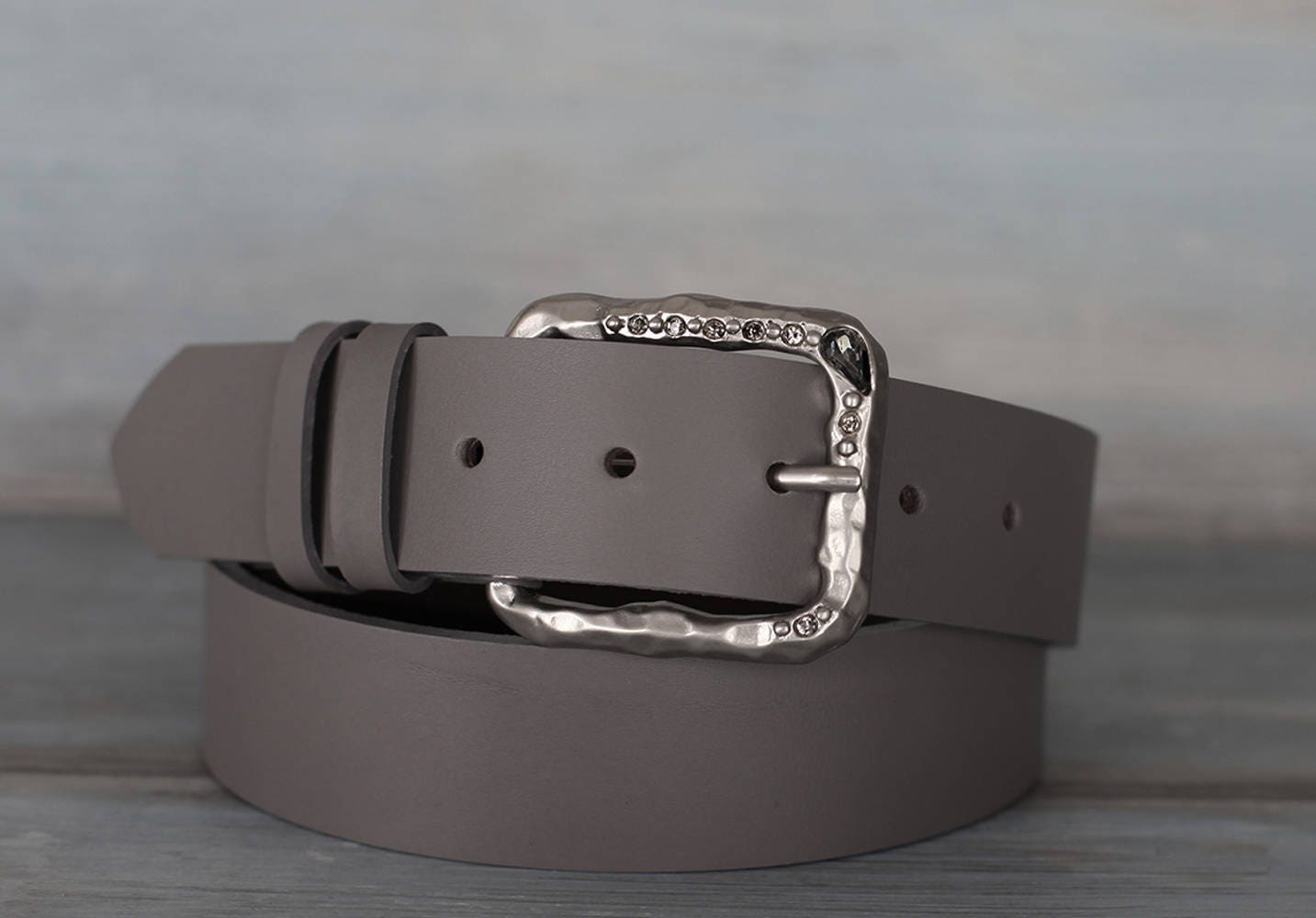 Leather Belt Gray Leather Belt Womens Belt Fashion Belt Etsy