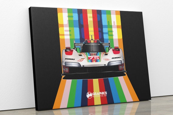 現代アート Landscape or Portrait Canvas - Porsche 963 Racecar 'special Livery