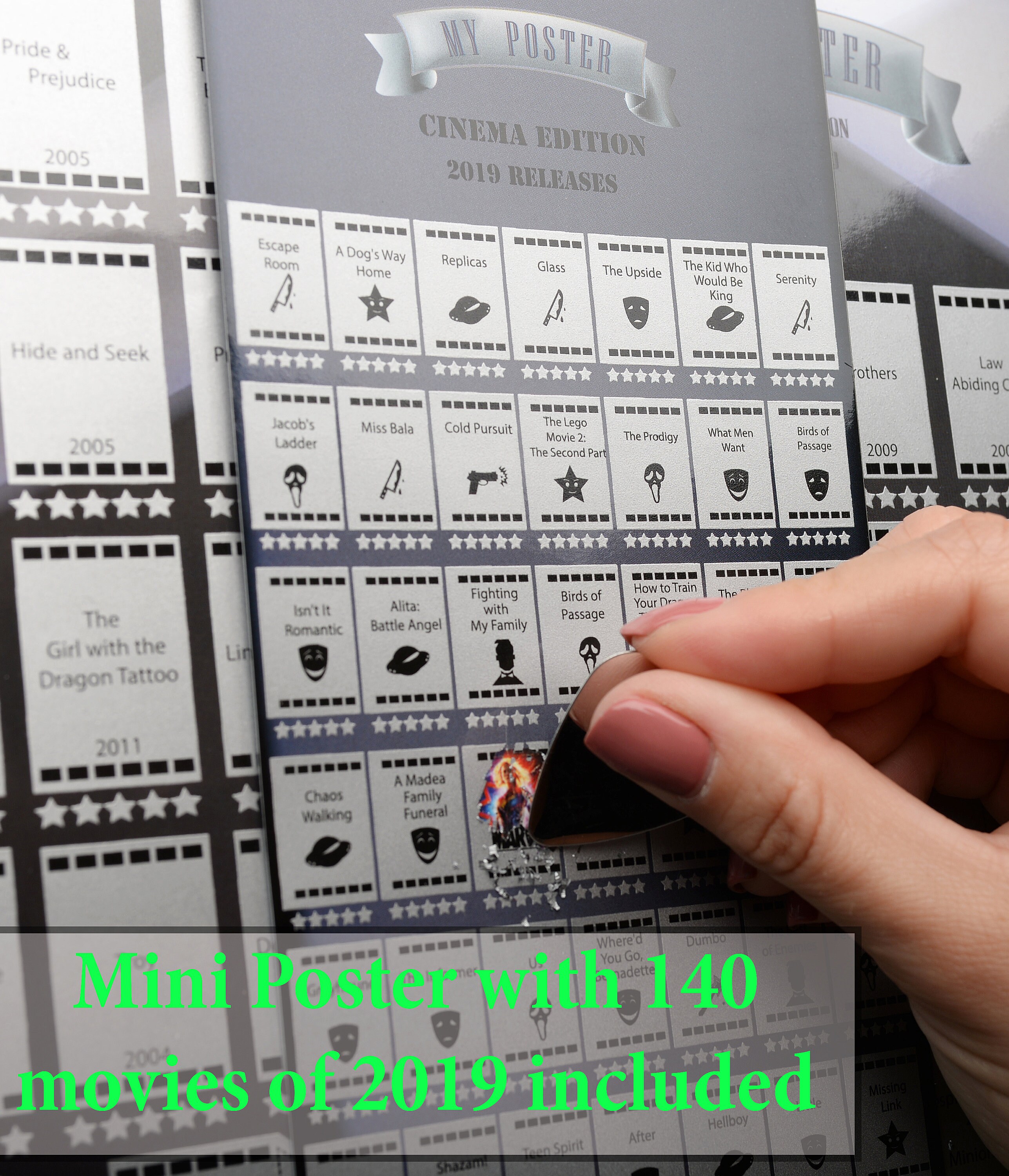 Movie scratch off poster Gift for boyfriend bucketlist scratch Etsy