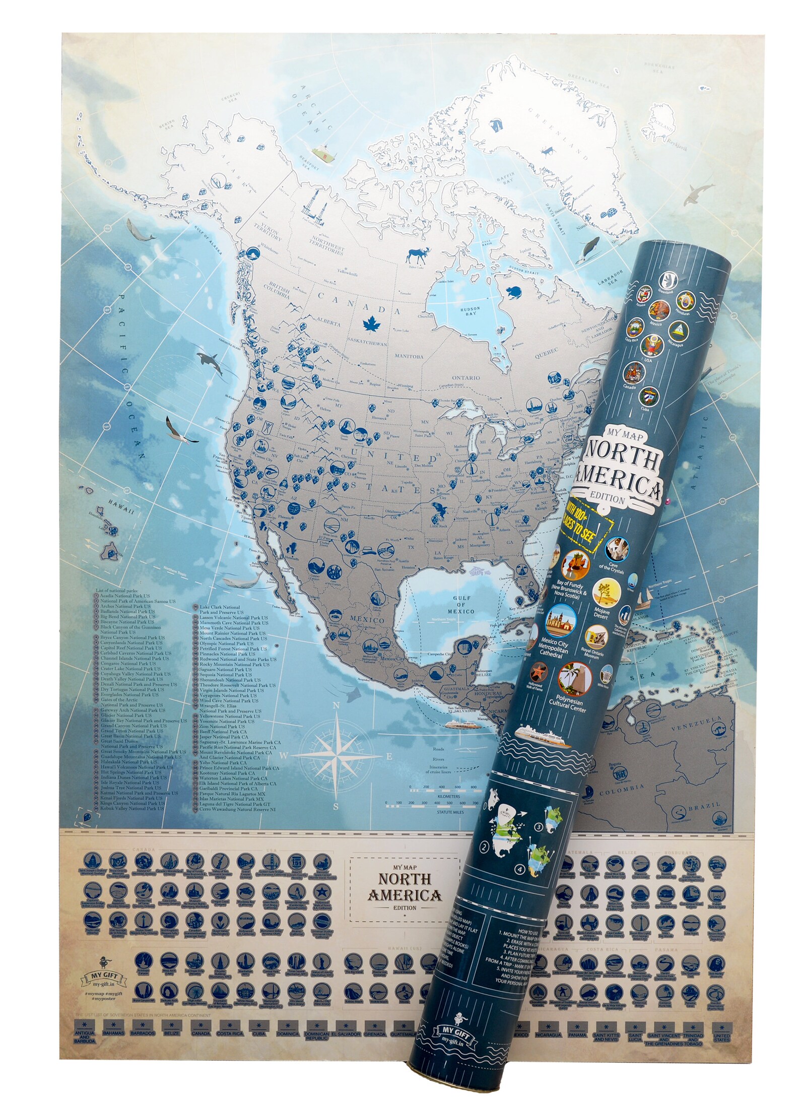 Scratch off America Scratch off Map USA Scratch Map Map of US Etsy