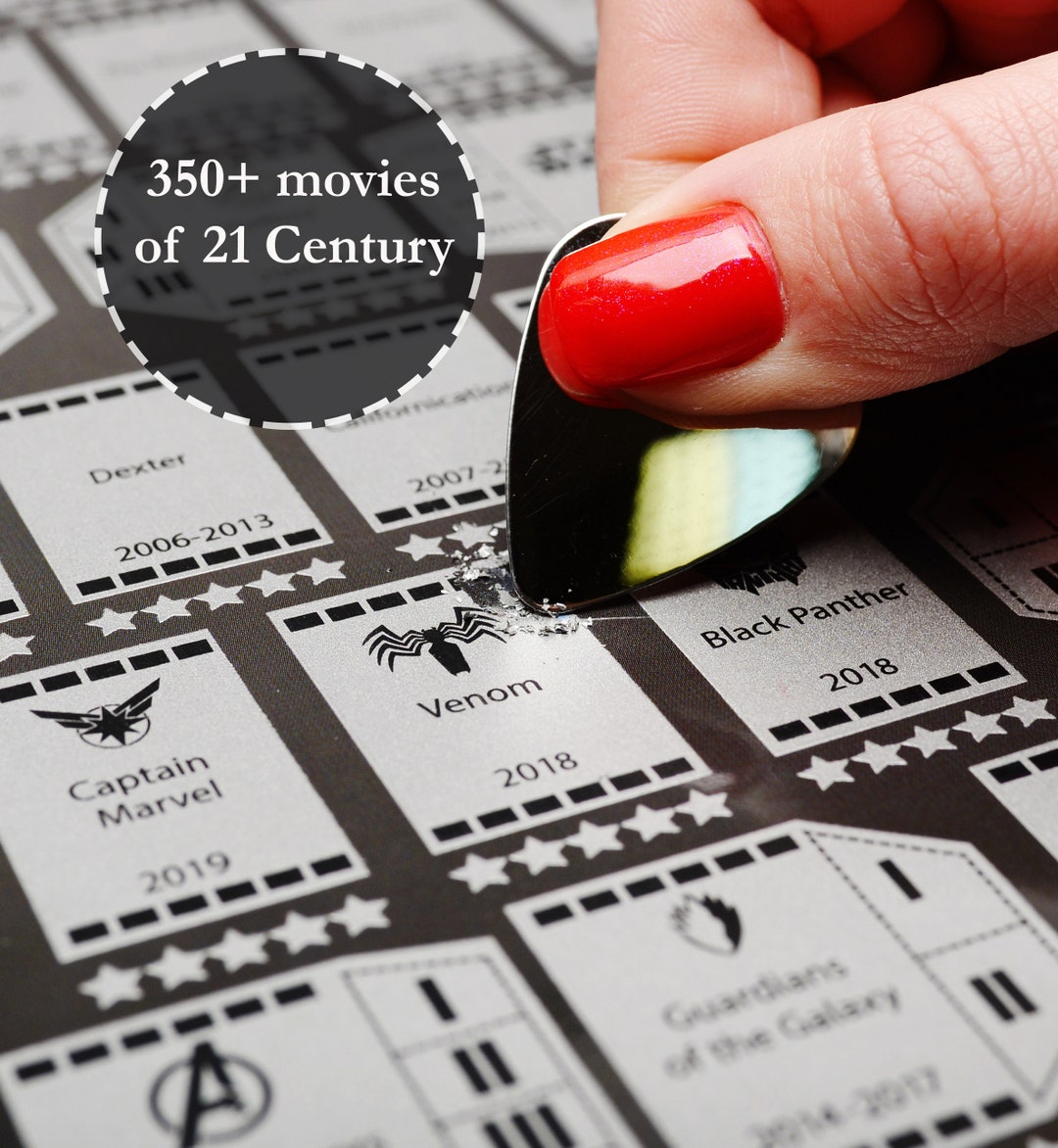 Scratch off Movie Poster Christmas Gift Idea With 100 Etsy