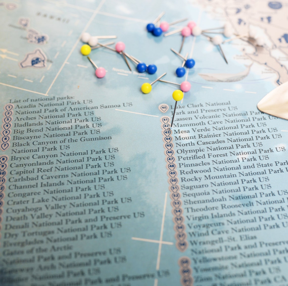 Scratch off America Scratch off Map USA Scratch Map Map of US Etsy