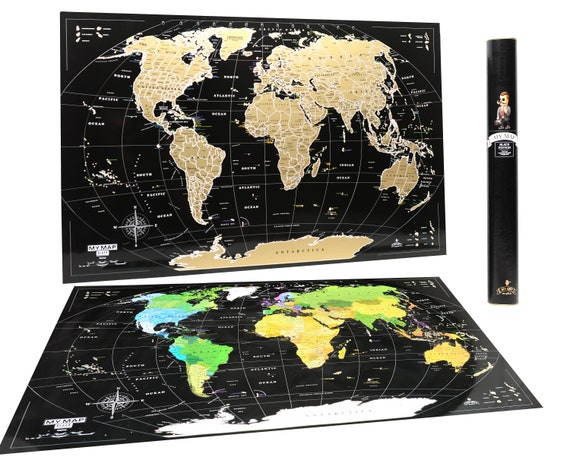 Premium 16x24 Mapa del mundo para rascar Mapa para rascar Mapa rascable de  oro negro, Viajes, Lugares para rascar en los que he estado Regalo del día  de Navidad -  México