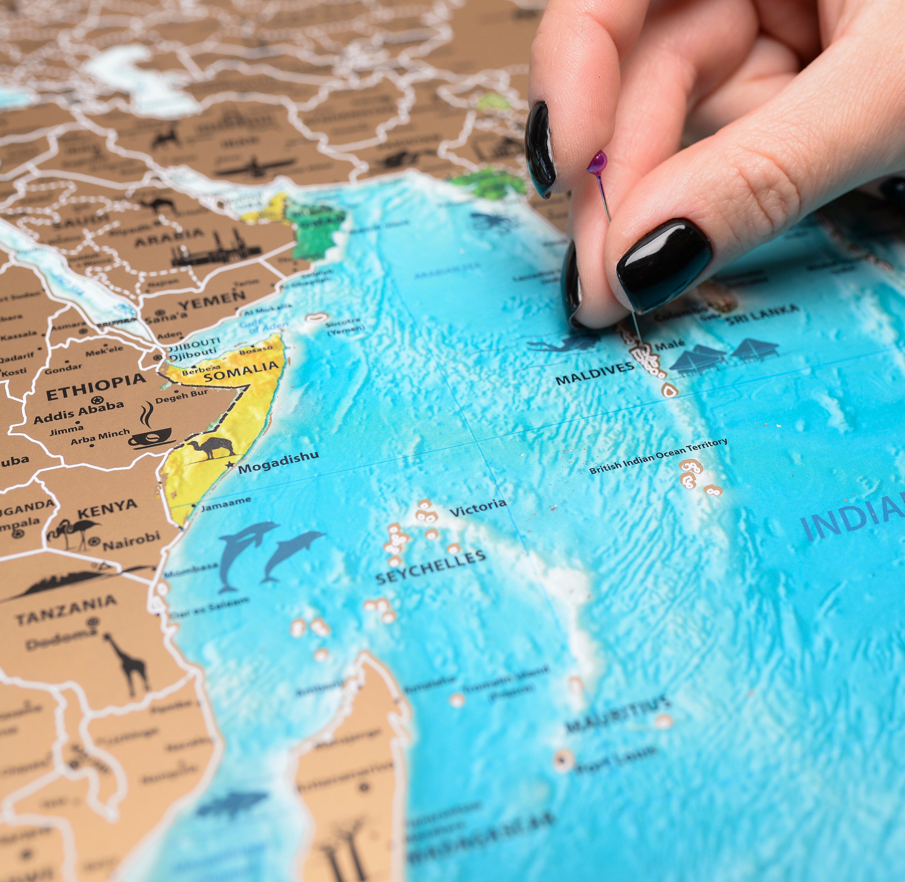 Scratch off Map Lagre Flags World Map Gift Scratch World Map Etsy