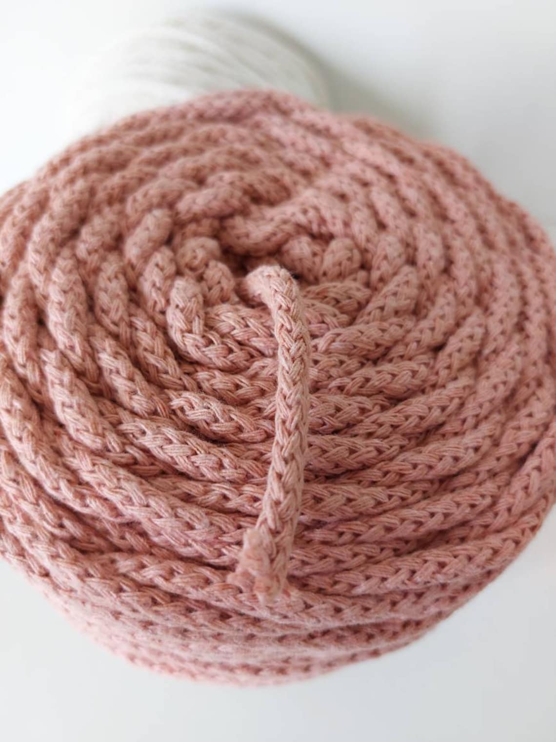 Cordon Coton Tressé 60 Cm Et Fermoir Argent 925