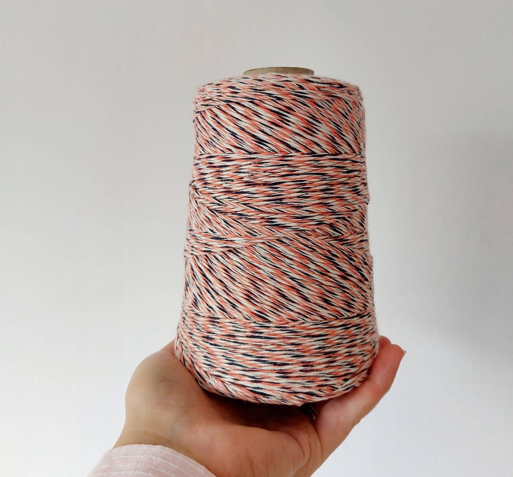 Recycled cotton yarn recycled yarn cotton coil 1.5mm 600m Etsy