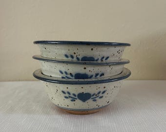 Speckled Pottery Bowl Set of 3