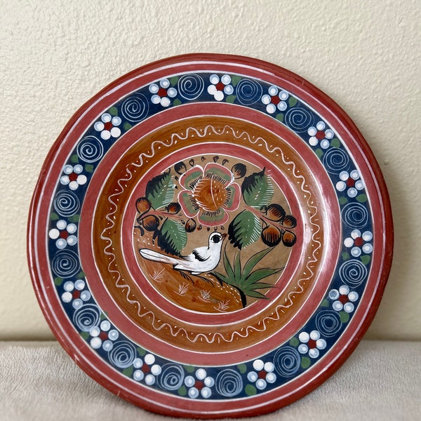 Tonala Mexican Pottery Plate