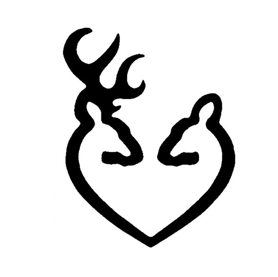Buck And Doe Heart Symbol