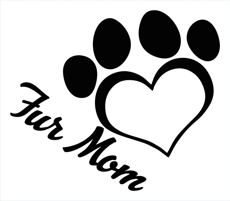 Fur Mom Vinyl Decal | Etsy