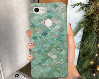 Google Pixel 6 case scales case pixel 4a 5g case pixel 6 pro mermaid pixel 3 case pixel 2 xl case green scales pixel 4a pixel 3 xl pixel 5a