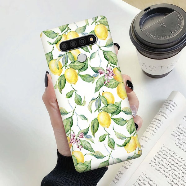 Lemons case for lg v50 lg v30 plus lg v60 case food lg velvet case leaf case lg g7 case lg q7 plus lg q70 case lg g6 case lg k20 plus lg g6