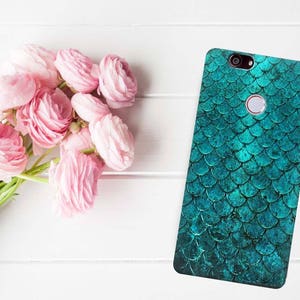 Green scales, Honor 9 case, Nova 3 case, scales, Huawei p10, p10 plus case, mate 9 case, Huawei P8 case, P9 case, Mate 20lite, Mate 10 case image 1