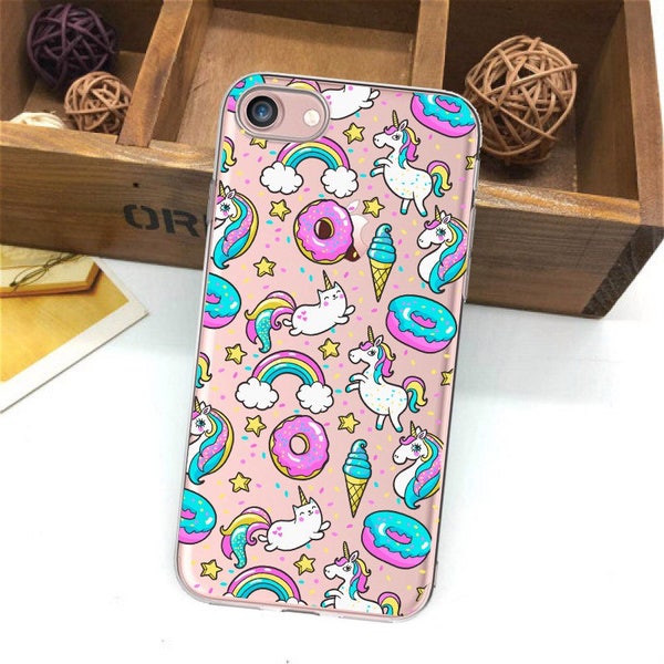 Unicorn case, xs max, iPhone 8, iPhone 6 case, se case, iPhone 7 case, iphone x, iPhone 7Plus, Caticorn case, iPhone 5s, iPhone 6s, donut