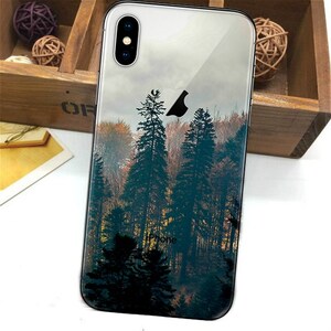 Forest case, iphone xs case, xs max case, iphone x, iphone forest case, iphone 8 plus, iphone 6s plus, iphone 5s case, clear, iphone 7 case