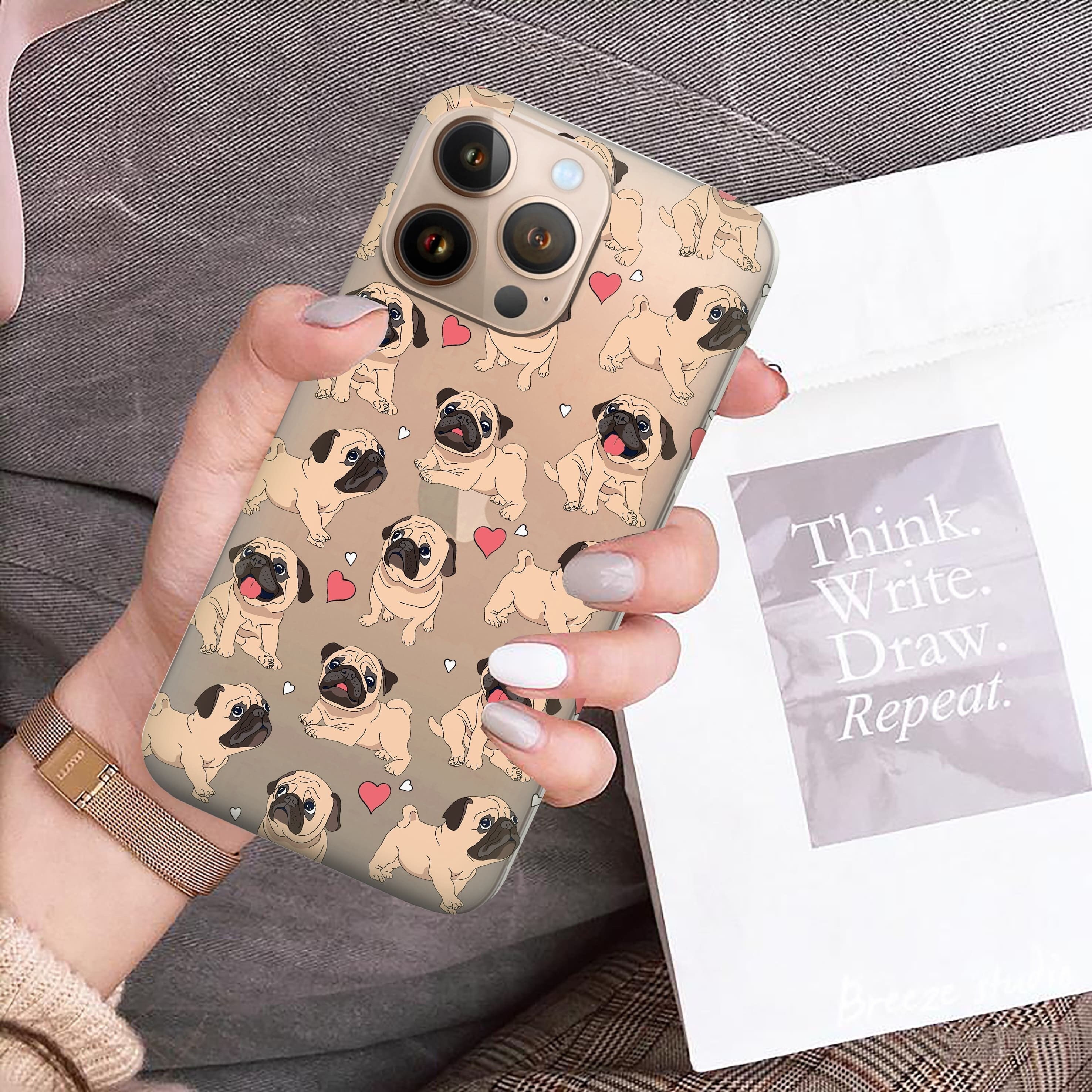 Pug Phone Case Iphone 12 Case Pug Case Iphone Xs Max Iphone 8 Etsy Uk
