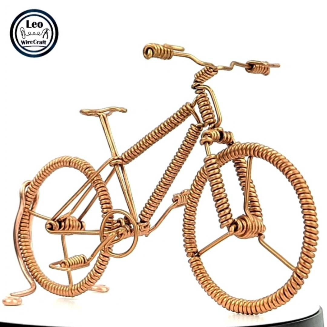 Wire bicycle model. Metal toy classic trek collectible bike. Etsy
