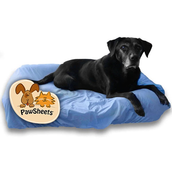Fitted Dog Bed Cover: Elastic No Slip Sheets, Large Sizes