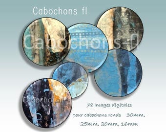 Digitale bilder gedruckt für Cabochon runde abstrakte Kunst zu werden.