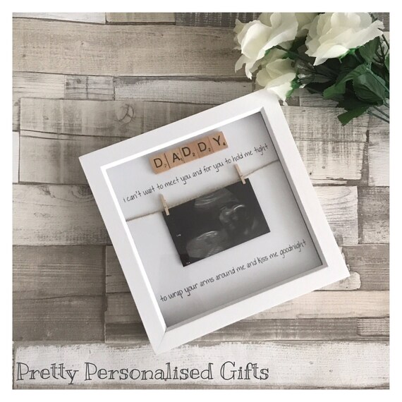 daddy to be photo frame from bump