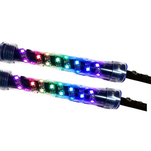 LED Digital Short Double Spinning Staff (PAIR)