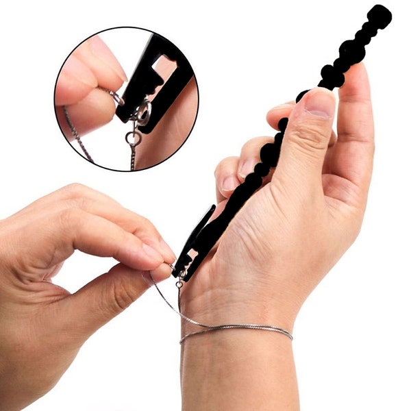 New Easy Fastening and Hooking Helper Tool for Closing Bracelets Necklaces Watches Jewelry Clasps Closures ABS Plastic Arthritis Pain Relief