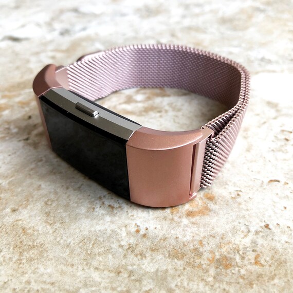 Fitbit Charge 2 3 4 Pink Rose Gold Color Compatible With Fitness