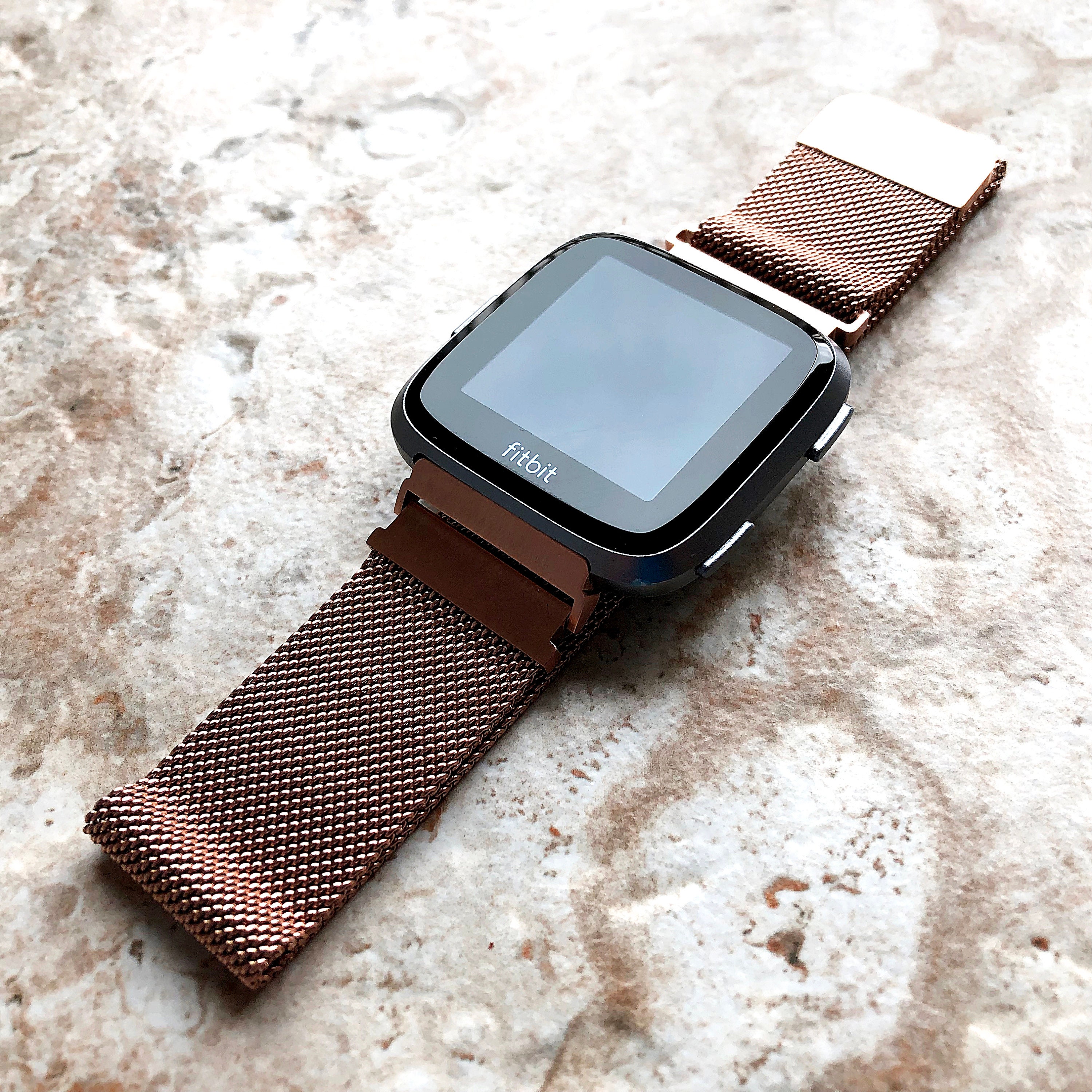 Fitbit versa 2 rose gold mesh band Outlet