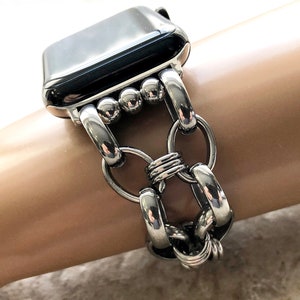 Apple Watch Ultra 2 9 8 7 SE 6 5 4 3 2 1 Braided Silver Color Stainless Steel Bracelet for iWatch 38mm 40mm 41mm 42mm 44mm 45mm 49mm Band