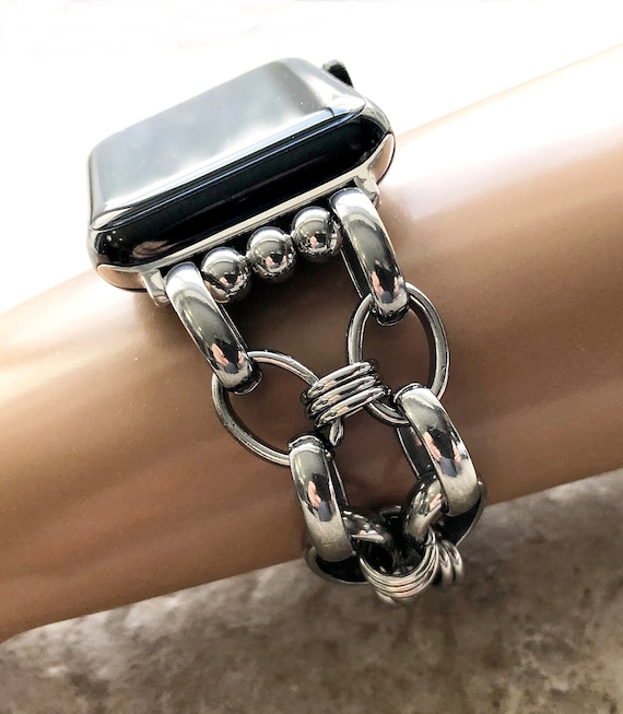 Women Jewelry Steel Bracelet Strap For Apple Watch Ultra/8/7/SE/6/5/4/3/2  Band