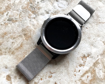 Silver Color Band Compatible With Samsung Galaxy Watch 3 45mm Etsy Israel