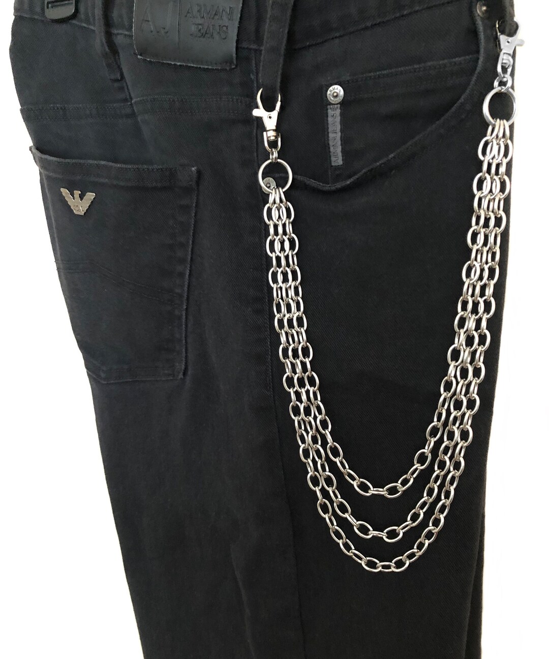 21 Inches 54cm Fashion Chain Wallet 9mm Triple Rolo Silver Shiny Color