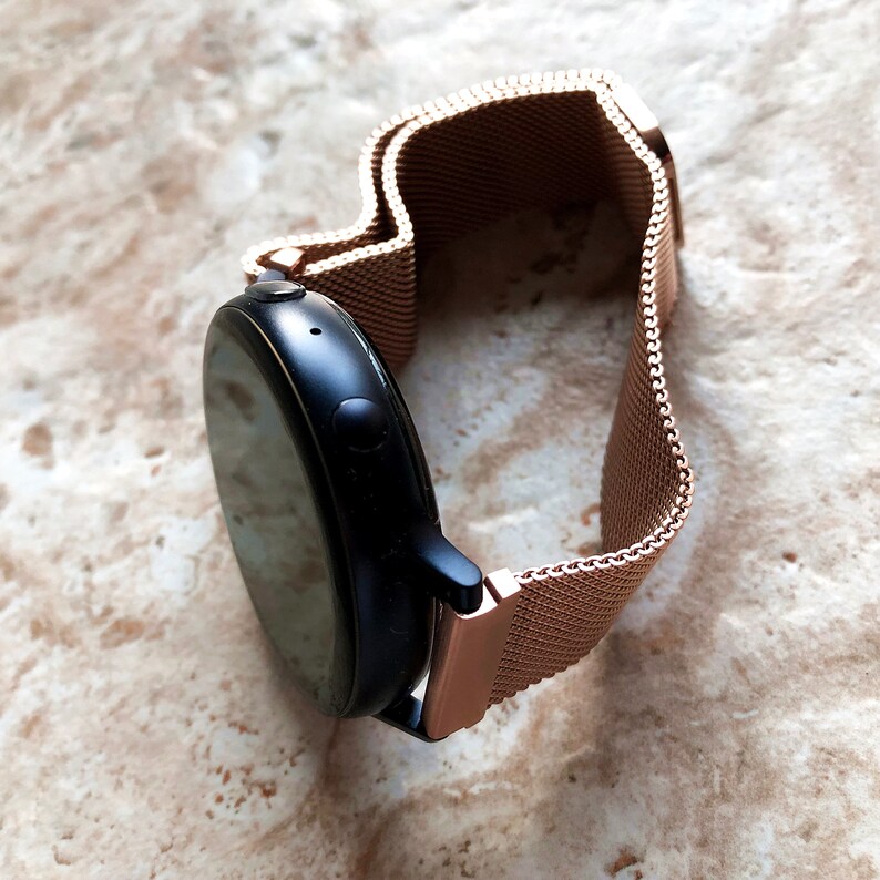 Samsung Rose Gold Stainless Steel Band for Galaxy Watch Active Etsy