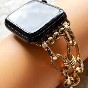 Chain Link Bracelet Band with Premium Crystals for Apple Watch®