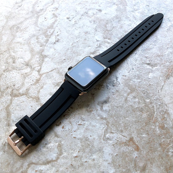  Luxury Band Compatible with Apple Watch SE Series 7/6 38mm 40mm  41mm 42mm 44mm 45mm, Genuine Leather Vintage Replacement Strap Classic Bands  Buckle Compatible with iWatch SE 7/6/5/4/3/2/(Black42/44/45) : Cell Phones