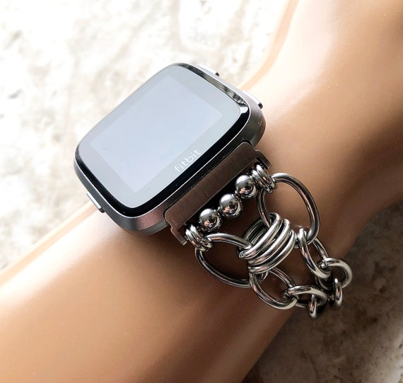 Stainless Steel Chain-Link Watch, SILVER