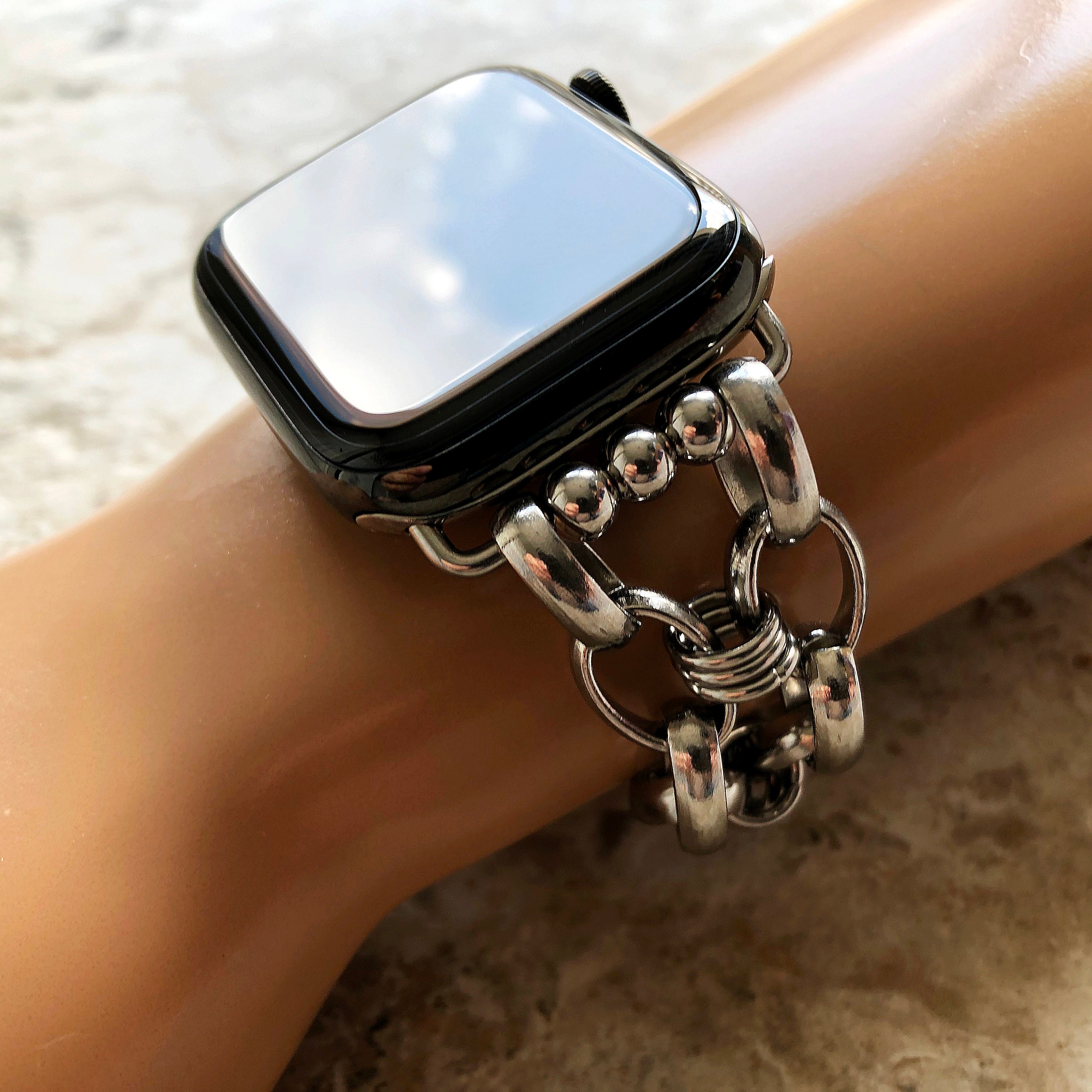 Bracelet Apple Watch 8, 7, 6, SE, 5, 4, 3 - Maille milanaise acier