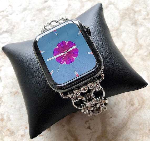 Kit pour Apple Watch 45mm Series 9 Bracelet milanais, noir, argent, or rose