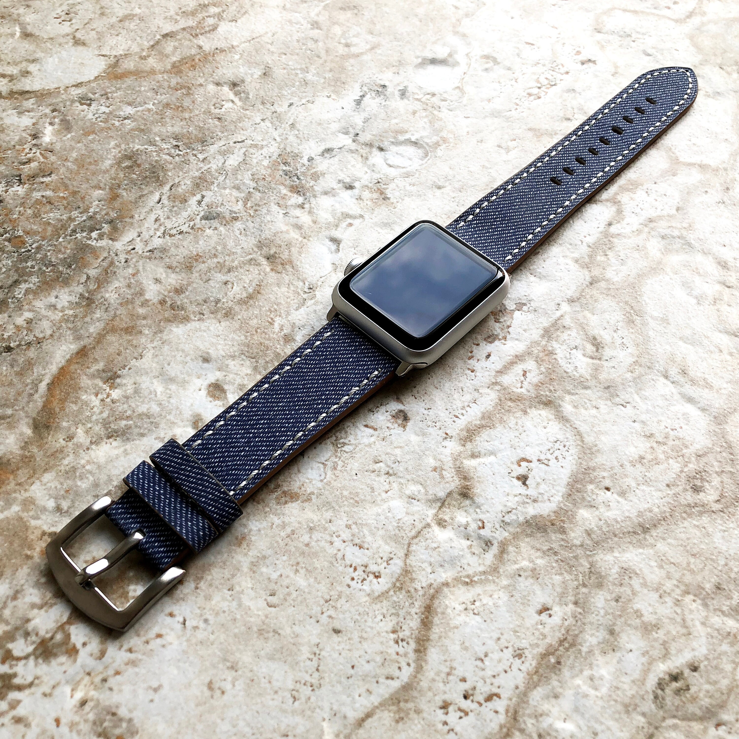 Buy Apple AP-JB3 Highly Resistance Coated Soft Leather Print Jeans Band  Strap for Iwatch All Series 38mm 40mm 41mm 42mm 44mm 45mm 49mm Case Online  in India - Etsy