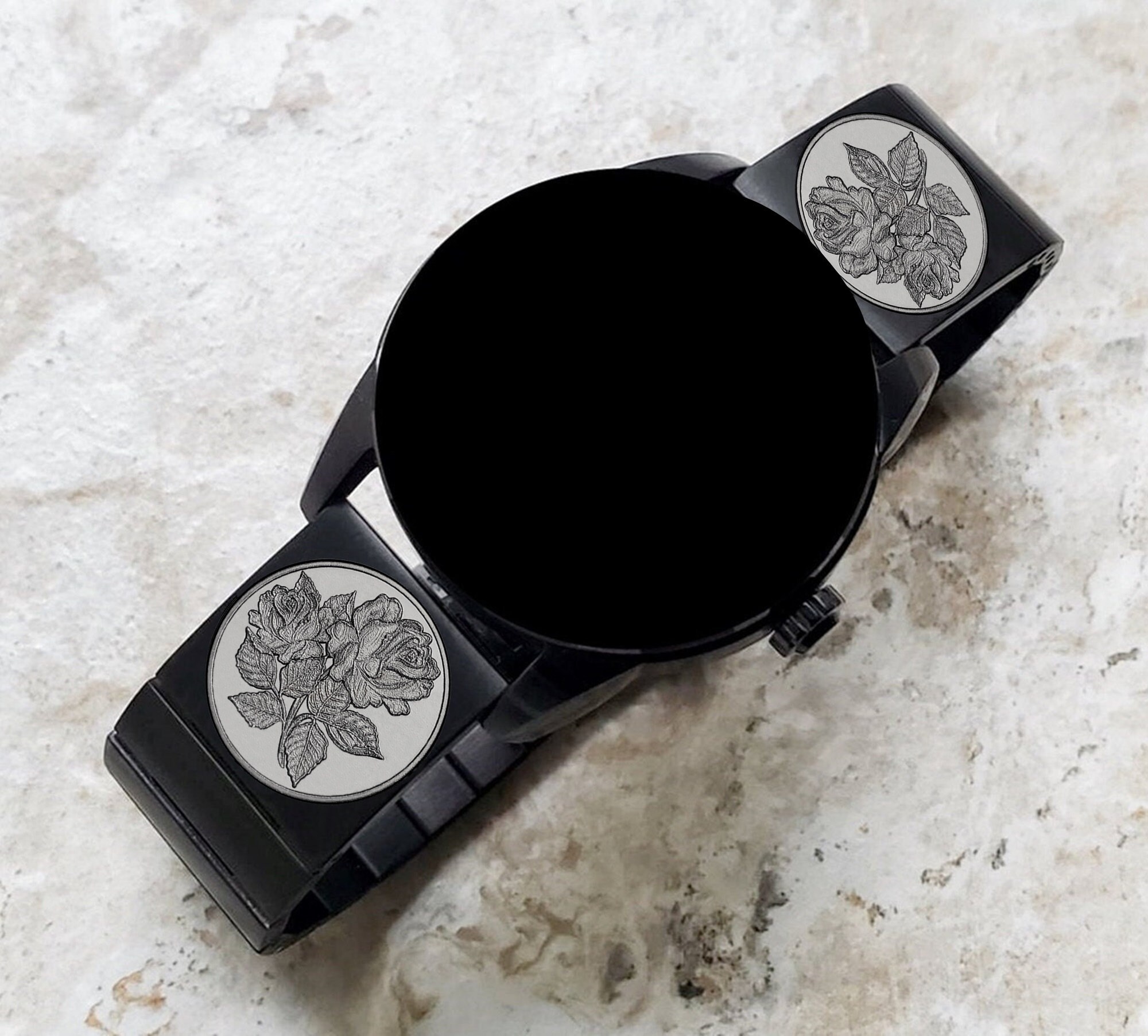 Reloj black rose - Etsy México