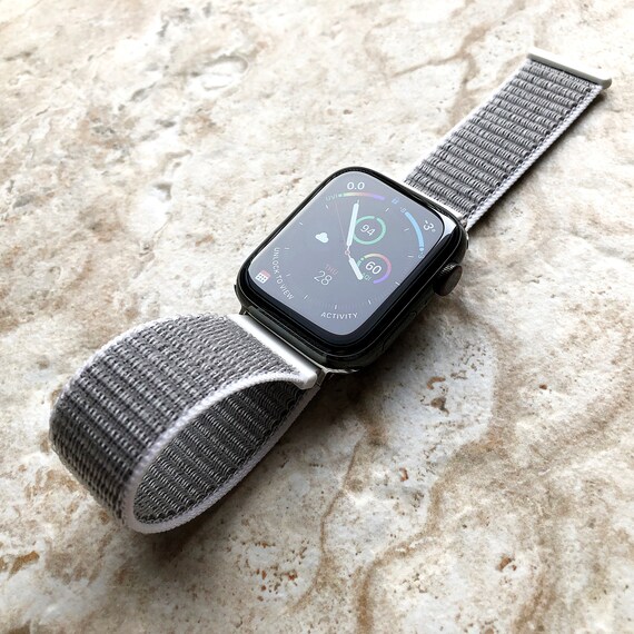 Apple Seashell Band Loop and Hook for Iwatch Ultra 2 9 8 7 SE 6 5 4 3 2 1 Series 38mm 40 41 42mm 44mm 45mm 49mm Sport Strap Soft Nylon Weave Etsy Hong Kong