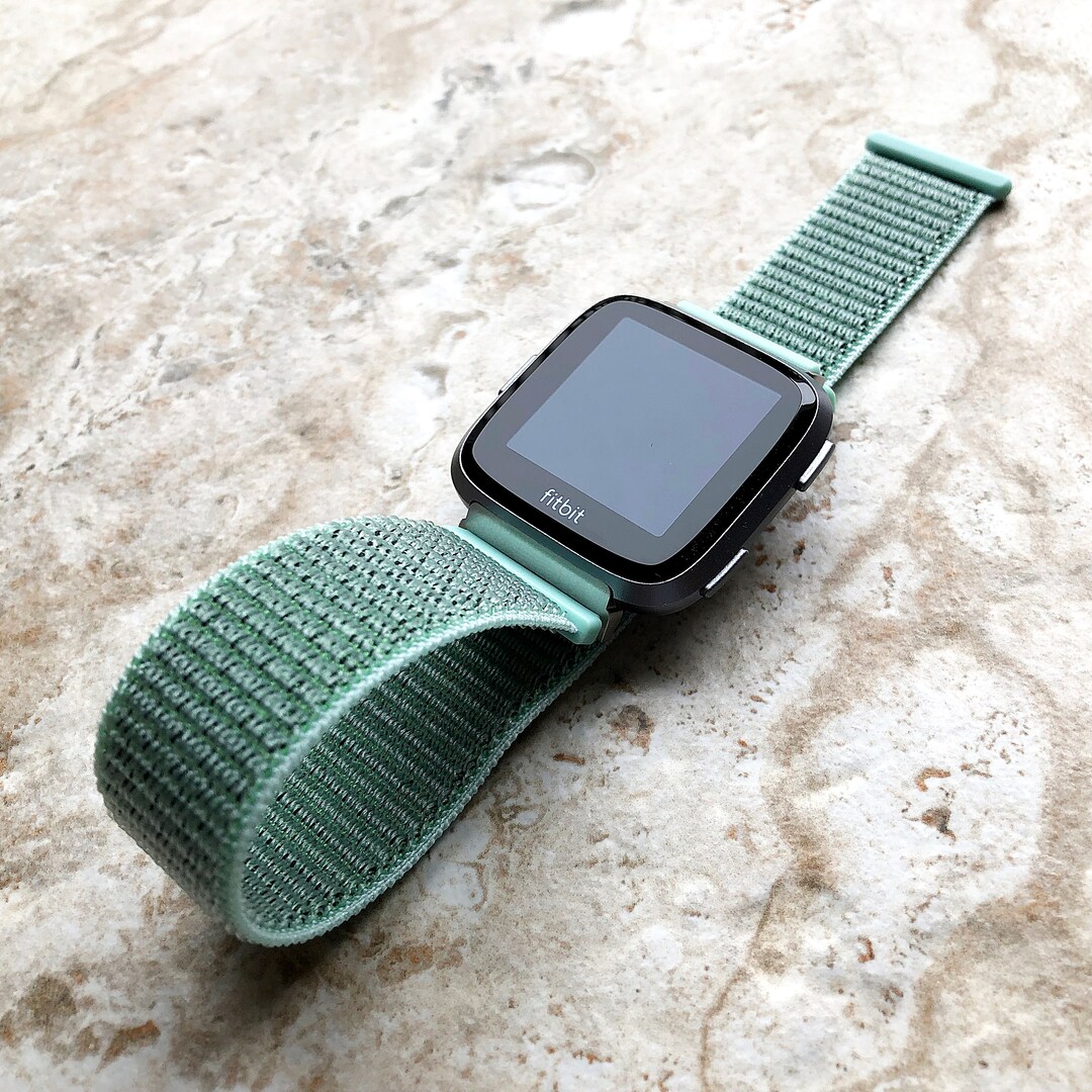 Fitbit Versa 2 3 4 Sense 2 Sports Band Marine Green Loop and Hook Strap